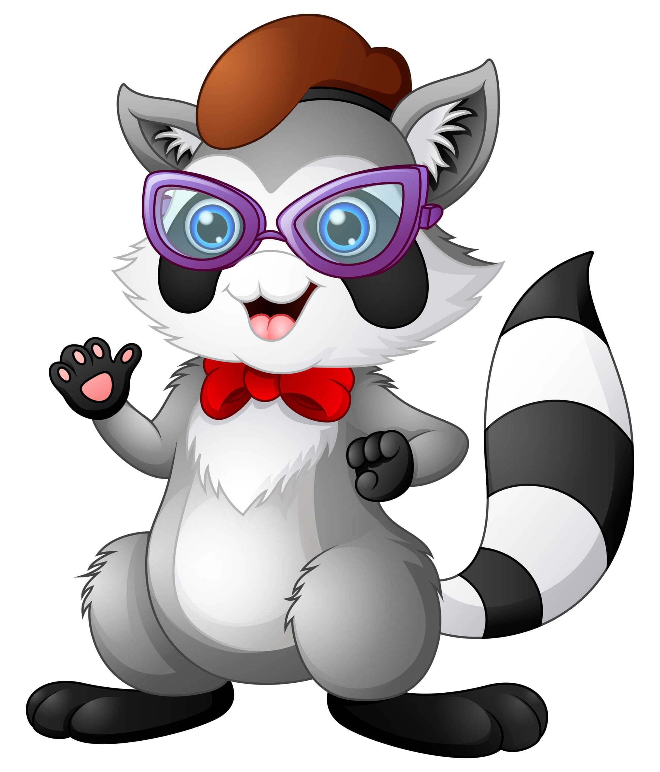Cartoon graphic of a raccoon with a chef’s hat.